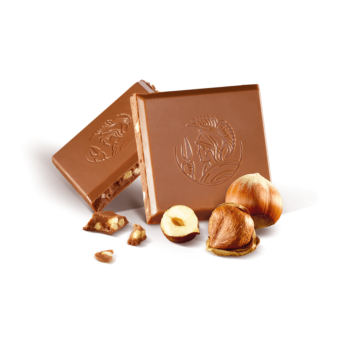 Tableta Milk Hazelnuts Open